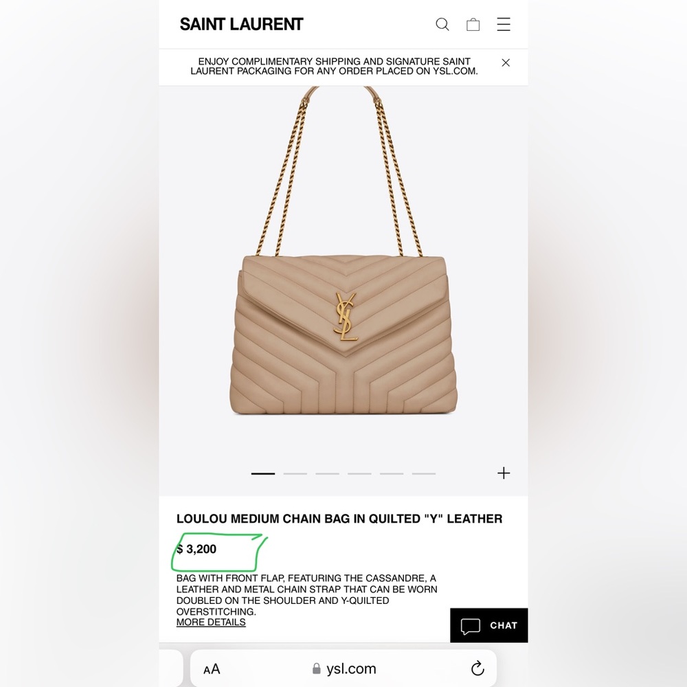 A106- 💯 % authentic YSL LouLou bag - Picture 12 of 12